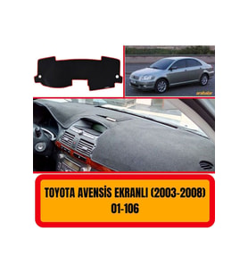 Toyota Avensis T250 2003-2008 Ön Örtüsü Göğüs Panel Torpido Koruma Koruyucu Kılıfı Halısı Yedek