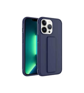 Apple iPhone 13 Pro Uyumlu Kılıf Zore Qstand Kapak (Lacivert)