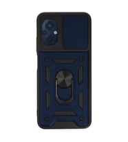 Xiaomi Poco M5 Kılıf Pars Lens Yüzüklü Silikon - Lacivert