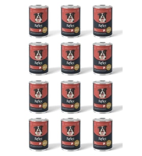 Reflex Plus Jöle İçinde Et Parçacıklı Kuzu Etli Yetişkin Köpek Maması 400 Gr*12