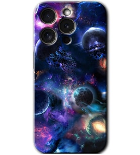 İphone 15 Pro Max Kılıf HD Desen Baskılı Kılıf - Gezegen Karışımı