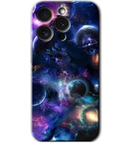 İphone 15 Pro Max Kılıf HD Desen Baskılı Kılıf - Gezegen Karışımı