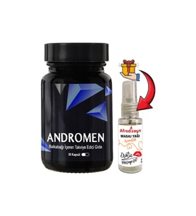 Anrdomen 1 Kutu Erkeklere Özel Yoğun Balkabağı Ekstratı İçeren 30 Lu + Afrodizayn Masaj Yağı 30 Ml