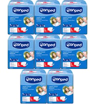 Canped Hasta Bezi Yetişkin Bel Bantlı Tekstil Yüzey L - Büyük - Large 112 Adet (8PK*14)