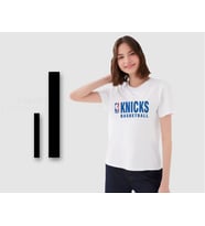 BK Gift Knicks Basketball Tasarımlı Kadın Beyaz T-shirt, Arkadaşa Hediye, Doğum Günü Hediyesi, Trend Tişört, Sevgili Hediyesi-1