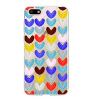 PrintiFy Huawei Y5 2018 ile Uyumlu 1mm Slim Fit Water Color 1 Baskılı Şeffaf  Kılıf