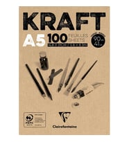 ESMO DK 96544 CLAIREFONTAINE A5 KRAFT ÇOK AMAÇLI ÇİZİM BLOK 90gr 100yp