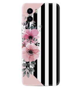 Vivo Y15S Y32 Y33S Y51 Y53S Kılıf Desemli Silikon Flowers 4 1390