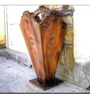 Eskitme Ahşap  Şemsiyelik 27x27x45 cm.