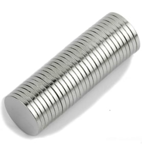 10Mm X Kalınlık 1Mm Yuvarlak Güçlü Neodyum Mıknatıs