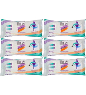 Lüx Hasta Vücut Temizleme Islak Mendil Havlu 50 Yaprak XL (6 Lı Set)
