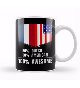 50% Ecuadorian 50% American %100 Awesome Immigrant Kupa Bardak Porselen