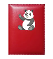 PROMOSYON DENİZİ  SEVİMLİ PANDA 1 GÖRSELLİ KIRMIZI RUHSAT KABI