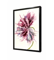 Tablosan Modern Çiçek Çerçeveli Cam Tablo