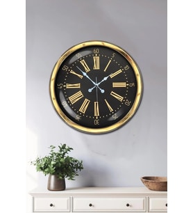 40 cm Metal Gold Roma Rakamlı Duvar Saati