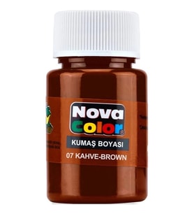 NOVA COLOR KAHVE 30 CC ŞİŞE KUMAŞ BOYASI
