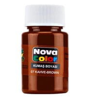 NOVA COLOR KAHVE 30 CC ŞİŞE KUMAŞ BOYASI