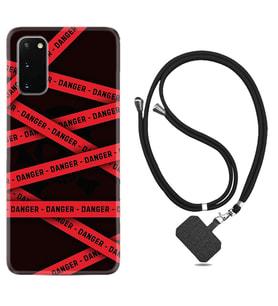 Samsung A02S A03S A10 A12 A13 A21S A22 Kılıf Boyun Askılı Silikon Danger 1372