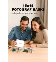 12 Adet 15x15 Ölçülerde Fotoğraf Baskınız (Orijinal Solmaz FUJiFİLM)