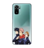 Xiaomi Redmi Note 10 / Note 10S Uyumlu Jujutsu Kaisen Tasarımlı Şeffaf Telefon Kılıfı