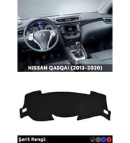 Nıssan Qasqaı (2013-2020) 3d Torpido Koruma Kılıfı - Ön Göğüs Kaplama - Siyah Şerit