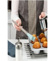 Bakglad Silikon Yumurta Hamur Pasta Fırçası Bej Mavi 26 Cm BN60485551