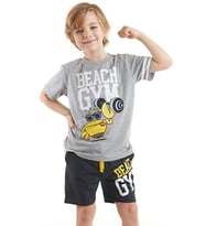 Beach Gym Erkek Çocuk T-shirt Şort Takım (Çok Renkli)