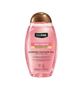 Deep Fresh Duş Jeli Shimmer Pembe Kapaklı 400 ml