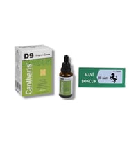 Cantharis D9 Kadın İstek Arttırmaya Yardımcı Azdırıcı Damla 30 ml + Performans Arttırıcı Sertleştirici Mavi Boncuk 10'lu