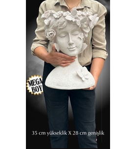 Fu Glowis Dev Boy Kelebekli Tanrıça Figürlü Objede Kokulu Dekoratif Mum Hediyelik  Sınırlı Üretim