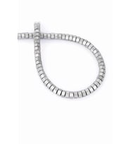 Hematit Doğal Taş Mat Açık Gri Rondela Kesim 6x3mm Dizi [AA]