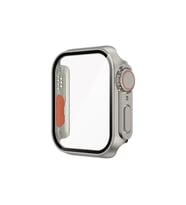 Apple Watch 44mm Uyumlu - Watch Ultra 49mm Kasa Dönüştürücü ve Ekran Koruyucu Zore Watch Gard 27 (Gri)