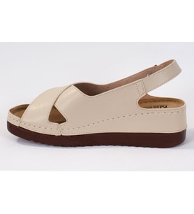 Dagoster DZA37-3031 Bej Günlük Ortopedik Kadın Sandalet