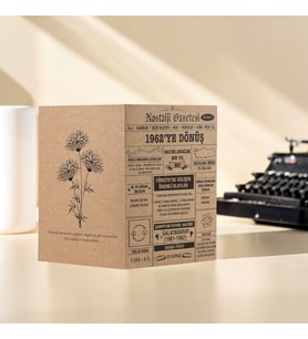1962 Kraft Kutlama Kartı - Doğum Günü Kartı - Yıl Dönümü Kartı - Nostalji Gazetesi