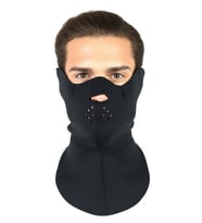 Thermoform Softshell Maske Siyah
