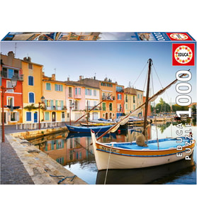 Educa 1000 Parça Proven Martigues Limanı Puzzle - 19928 - Harbour In Martigues Provence