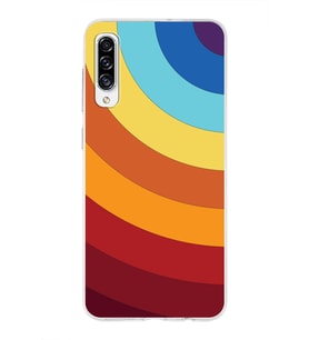 Samsung Galaxy A30s  Kapak Renk Cümbüşü Tasarımlı Şeffaf Silikon Kılıf