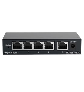 RUIJIE 5port REYEE RG-ES105GD GIGABIT Yönetilebilir Switch Masaüstü Çelik Kasa