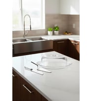 Şeffaf Akrilik Kek Fanusu ve Servis Seti - 33 x 39 x 14 cm (4 Parça)