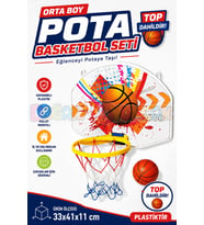 Büyük Boy Pota Basketbol Seti - Spor Oyuncakları - Basketbol Oyuncakları - Basket Seti