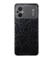 Poco M5  Kamera korumalı Kapak Nostalji Desen Tasarımlı  Şeffaf Kılıf