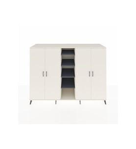 Kronos Dolap 12 Raflı 4 Kapaklı 220x59x163 Aytaşı-Aytaşı/Antrasit