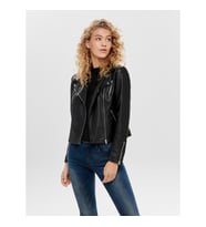 ONLGEMMA FAUX LEATHER BIKER OTW NOOS  (Siyah)