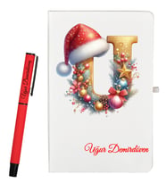 Yılbaşı Hediyesi Kişiye Özel Defter ve Roller Kalem Seti