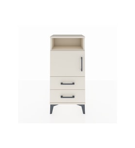 Arges Komodin 2 Raflı 2 Çekmeceli Tek Kapaklı 44x30x96 Aytaşı-Aytaşı
