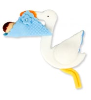 20 Adet Bebek leylekli hamurdan mavi pk1-