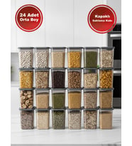 24'Lü Orta Boy Set Premium Saklama Kabı