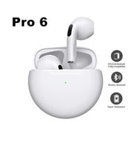 Airpods Pro 6 Bluetooth Kulaklık Apple Ios Android Uyumlu pro6 Androıd 8d Yüksek Ses Kalitesi (Beyaz)