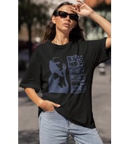 Billie Eilish Hit Me Hard And Soft Baskılı Unisex Oversize Şarkıcı Tişört