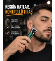 Şarjlı Erkek Tıraş Makinesi – 180 Dakika Pil Ömrü, 2.5 Saat Hızlı Şarj, USB ve Powerbank Uyumlu